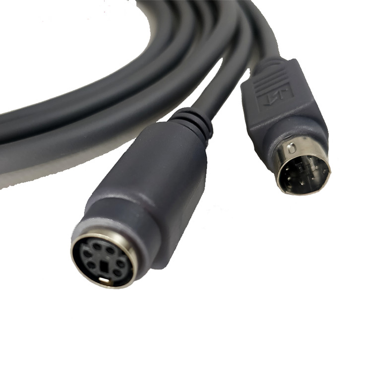 PVC Barcode Scanner Cord Cable Ps2 Kwb Keyboard Wedge To Rj50 10P10C