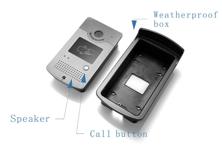 CK-70A@ Manufacturer 7 Inch Rfid ID Unlocking Video Door Phone Intercom System Smart Home Door phone
