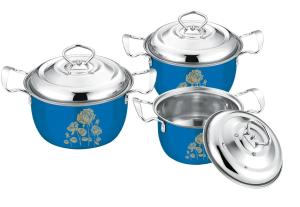 China 16 - 20cm Stainless Steel Pots And Pans Set High Polishing ECO - Friendly wholesale