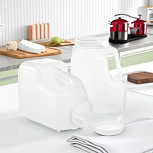 1.25 Gallon Plastic Bottles w/Screw-On Lids
