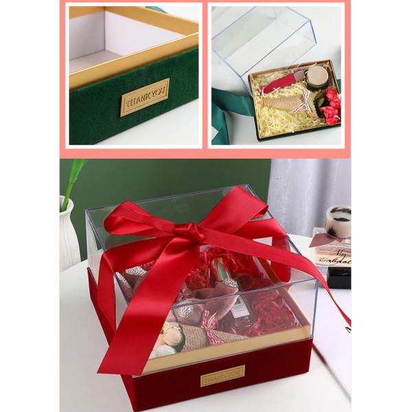 Paper Gift Packing Box for Candle Custom Logo Luxury Transparent Acrylic Storage Box