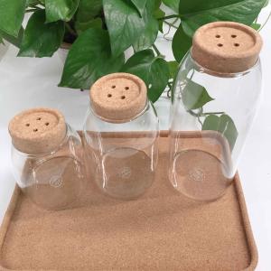 China LFGB Yuelin Glass Bottle Corks Lid Container Storage Jar 0.9*0.7in wholesale