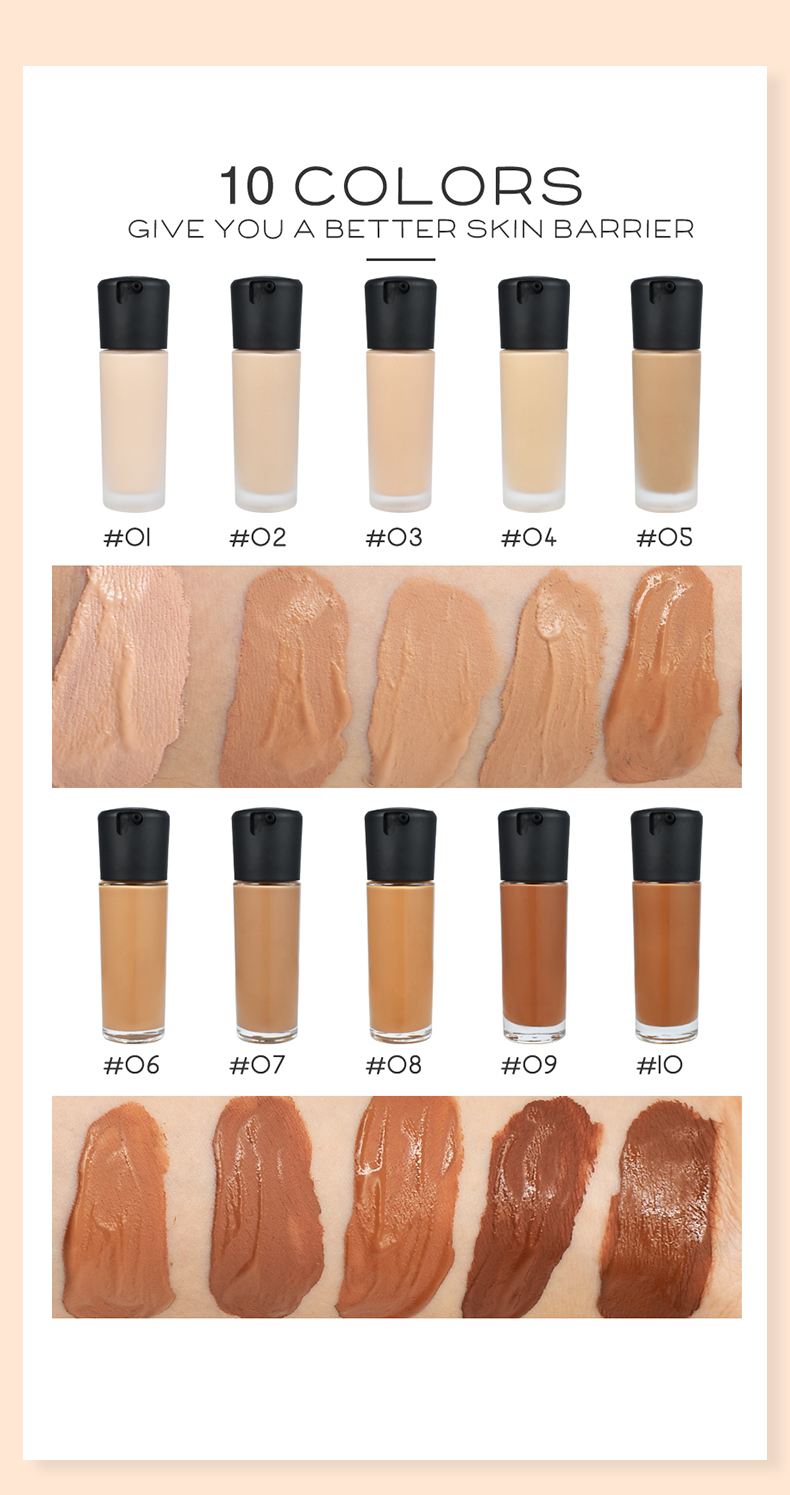 Wholesale Foundation Factory Waterproof Original Matte Foundation Liquid High Coverage Foundation