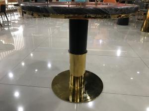 China Round Customizable Marble Iron Coffee Table For Living Room wholesale
