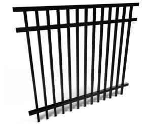 China Powder Coating Iron Wrought Fence 1.2mm-2.5mm 8ft 7ft Galvanized Surface Treatment wholesale