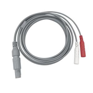 China TPU Rubber Silicone Medical Cable Assembly With Two Lead Wires wholesale