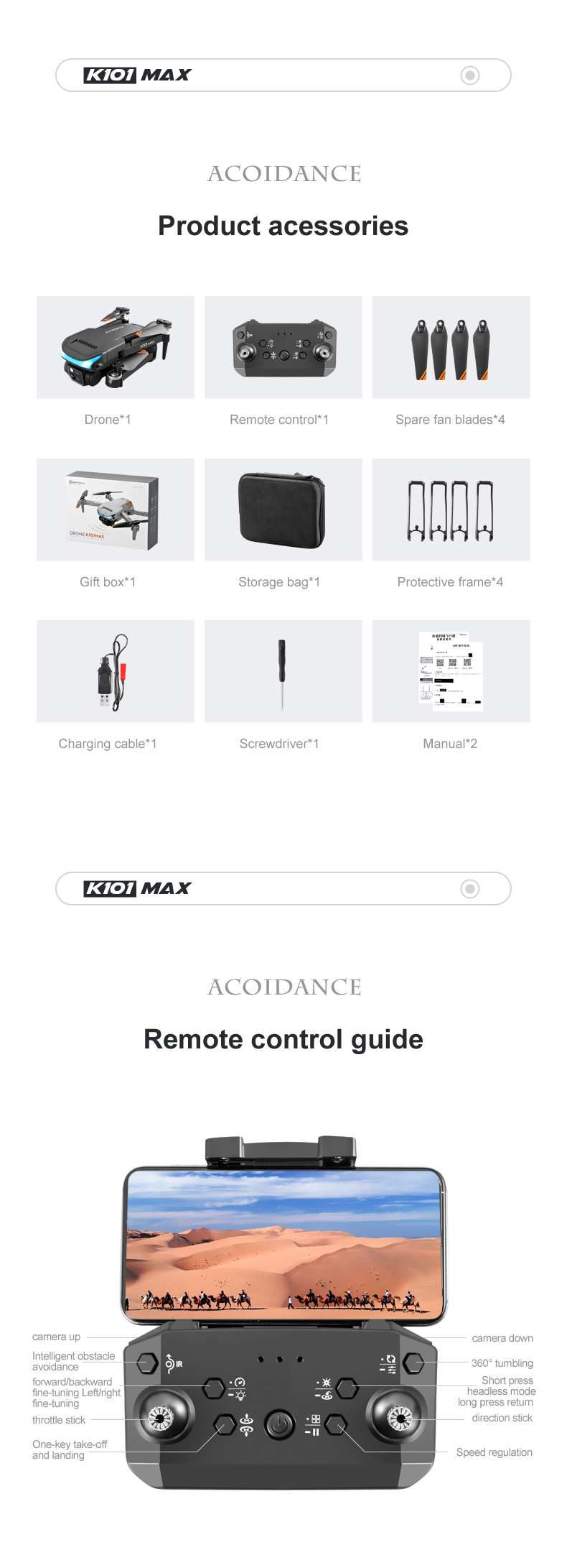 Long Distance Gps Drone Wifi Obstacle Avoidance Drone Toys For Kids Charging time 1 hour K101 Max Drone With Camera 4k