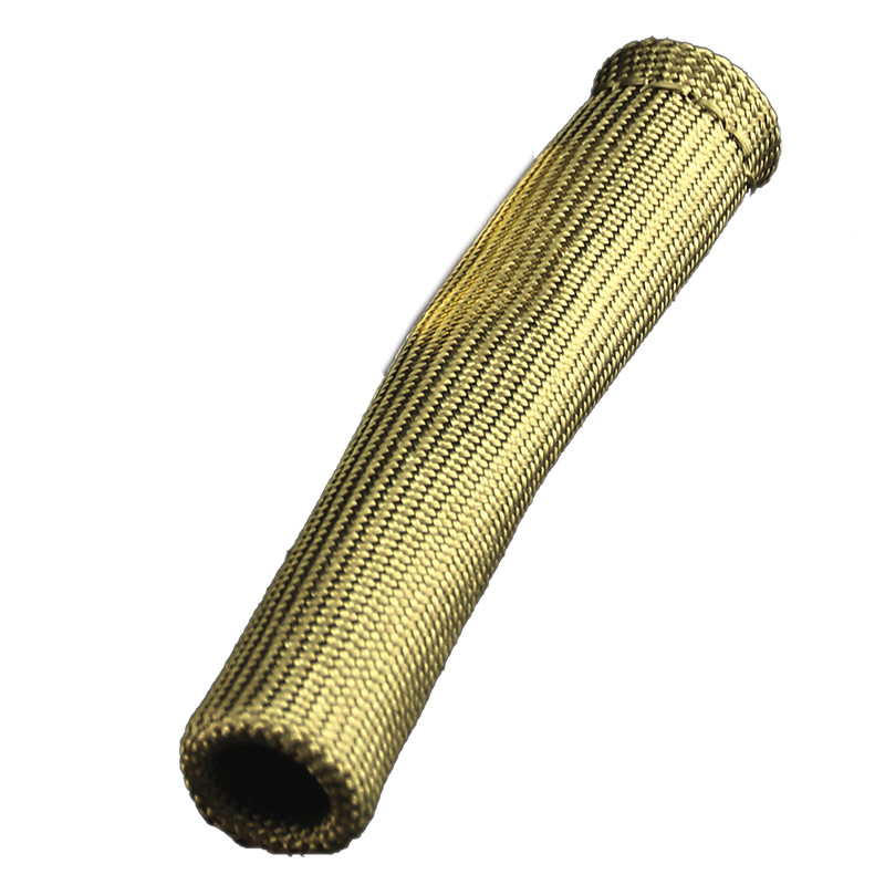 2"x6.5" Titanium 1000°C Spark Plug Wire Boot Protective Sleeve with Silica Fabric Basalt Fabric