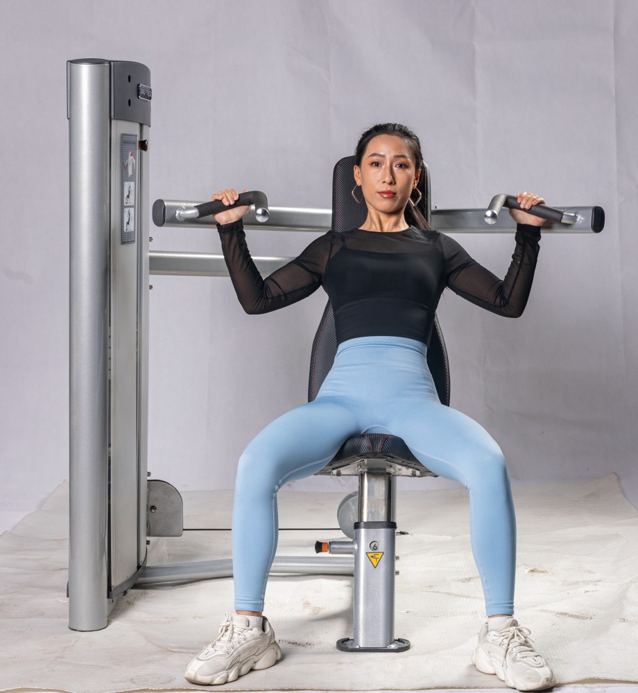 Body Building Steel Gym Shoulder Press Machine Targeted Shoulder Strength Training