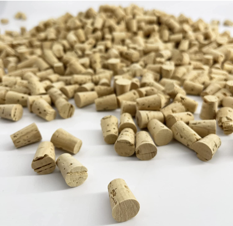 Conical Cork Bottle for Glass Bottles Healthy Lead-free Glass Custom Size Accepted