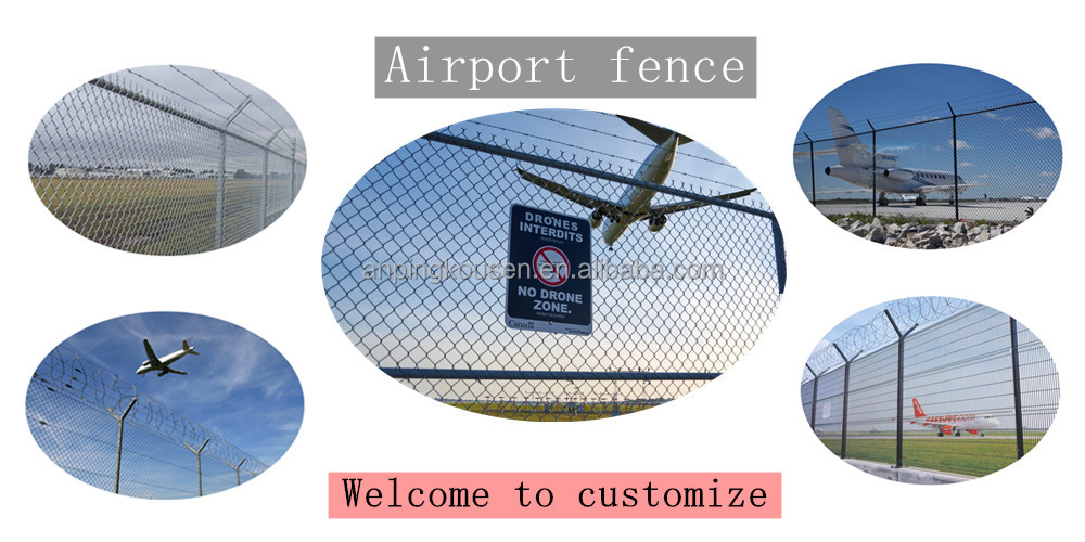 Airport Perimeter Security Electric Fence with Heat Treatment and Waterproof Design
