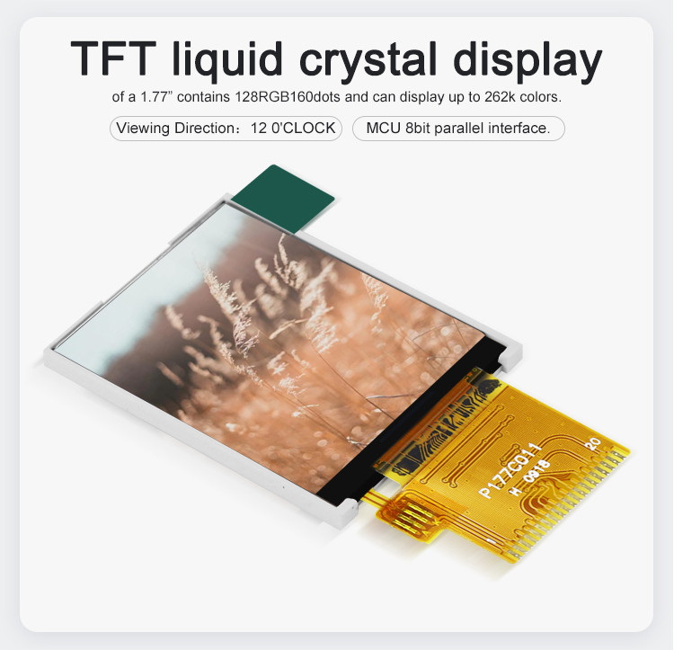 Polcd ST7262 1.77 Inch Display 128*160 Small TFT Display 40 Pin