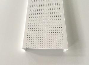 China White Powder Coated Aluminium Strip Ceiling , C- shaped Sheet Metal Ceiling wholesale