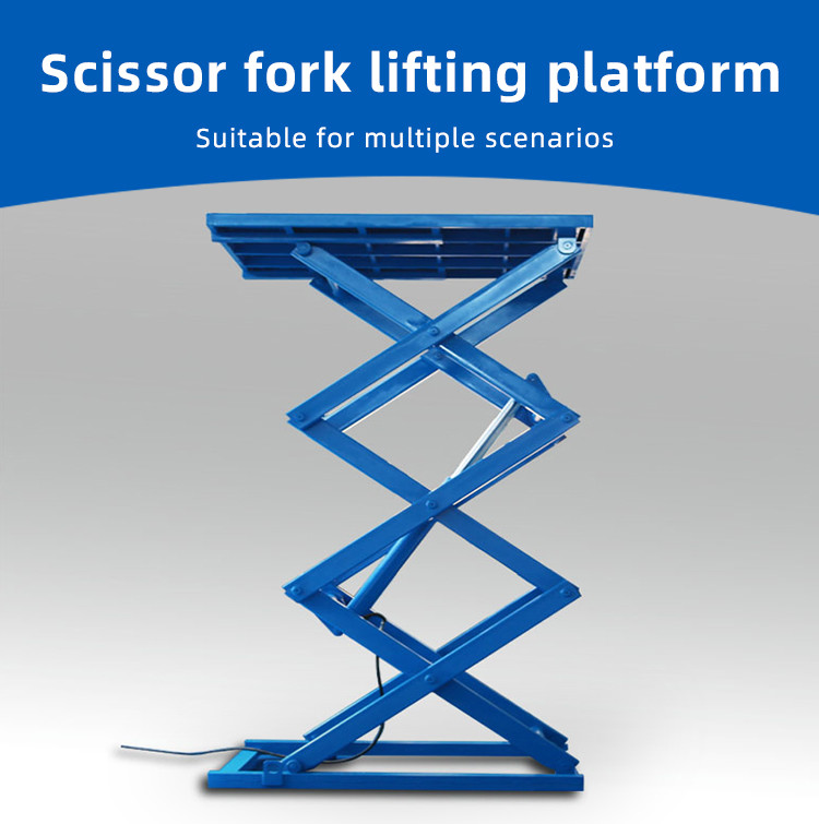 Electric Stationary Lift Table 4T Stationary Scissor Lift Mechanism