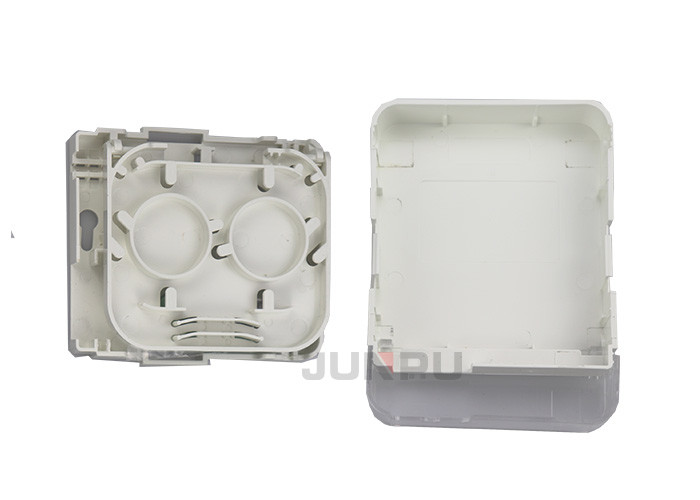 wall mounted Fiber Optic Cable Termination Boxes rosette PC+ABS material