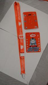 China Polyester / ABS Material Badge Holders Lanyards For School Id  wholesale