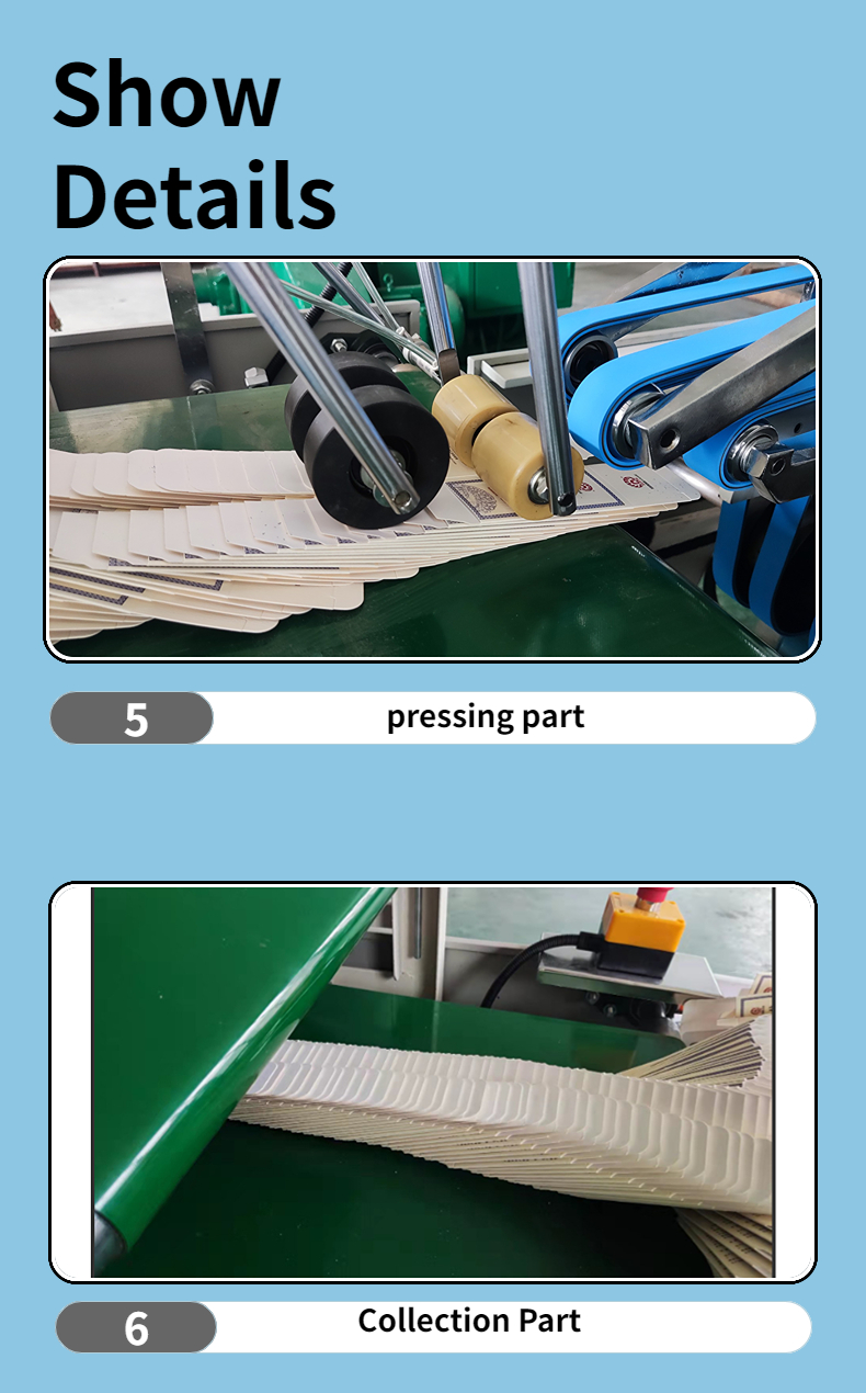 4.5kw Water Soluble Cold Glue Gluing Machine for ZH800 Automatic Folding and Gluing