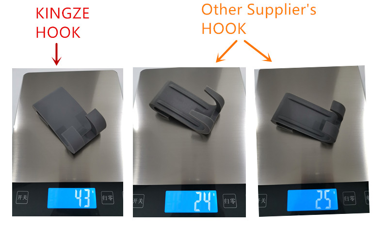 45 Grams Modern Bathroom Towel Hooks Doule Ear Silicone Hook Over The Shower Cabinet Door