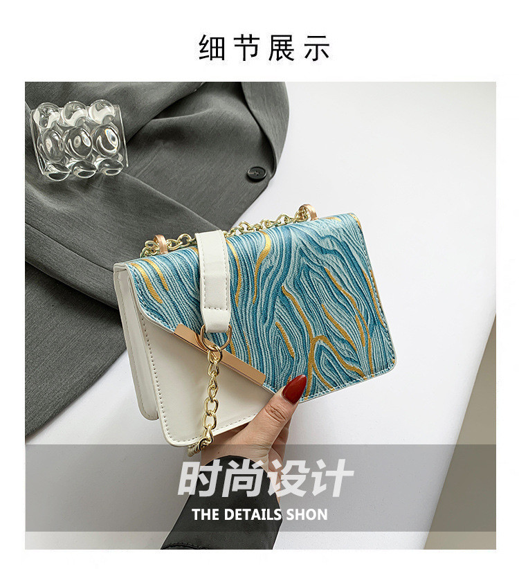 Bag women's new fashion small square bag wholesale niche simple retro quicksand everything single shoulder crossbody cha