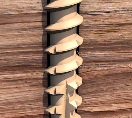 Torx Wood Screw Flat Countersunk Head Knurled Shank Wood Screws