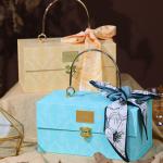 Magnet Closure Gift Packaging Boxes Rigid Cardboard Cloth Cover Travel Jewelry