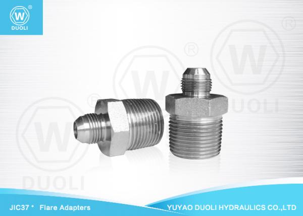 Industrial JIC NPT Male Hydraulic Flare Fittings 37° Adapters Carbon Steel