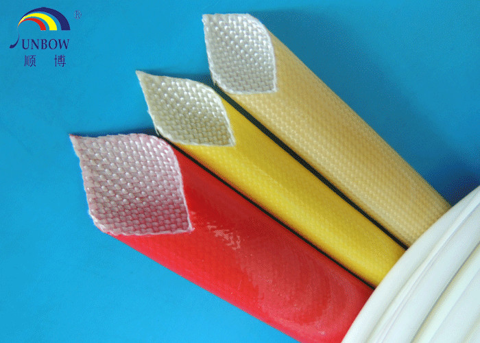 SUNBOW RoHS 155C F grade Dielectric Insulation PU Fiberglass Sleeving for Motors