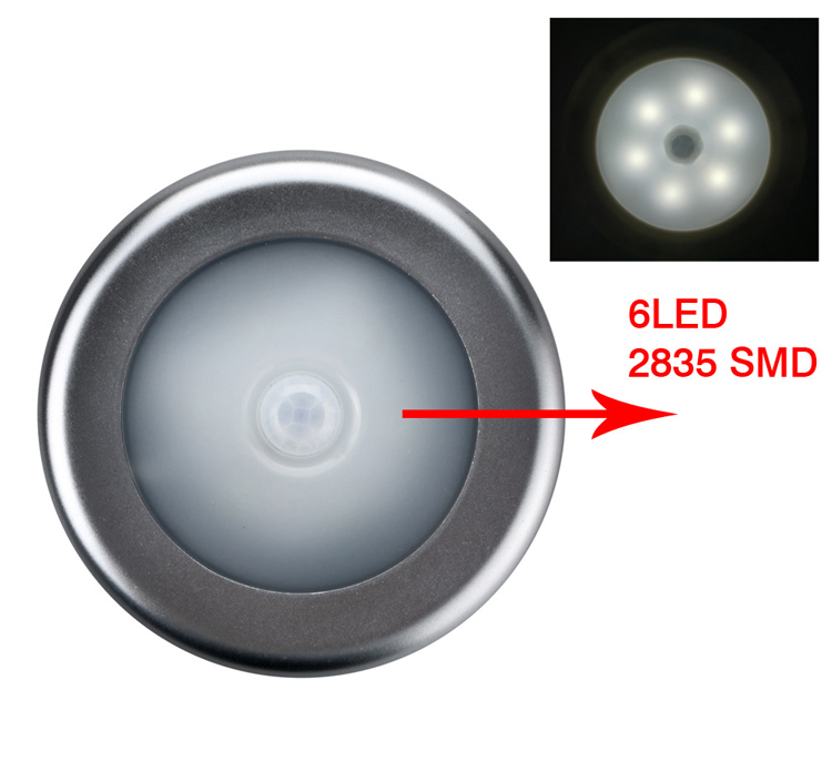 Cordless Battery-Powered LED Night Light Motion Sensor Light
