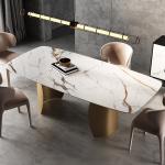 Luxury Marble Square Dining Table, Used For Wedding Invitations