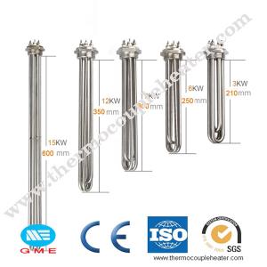 China Industrial Electric Coil Water Screw Immersion Heater Heating Element 3000 Watt wholesale