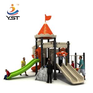 China Outdoor Galvanized Pipe Kids Playground Slide With SS304 Fasteners wholesale