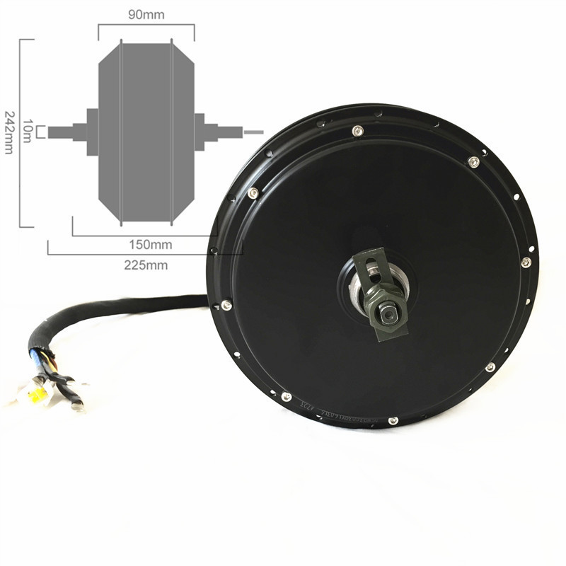 High Torque Electric Bike Hub Motor 5T*24 Windings For Enduro Ebike