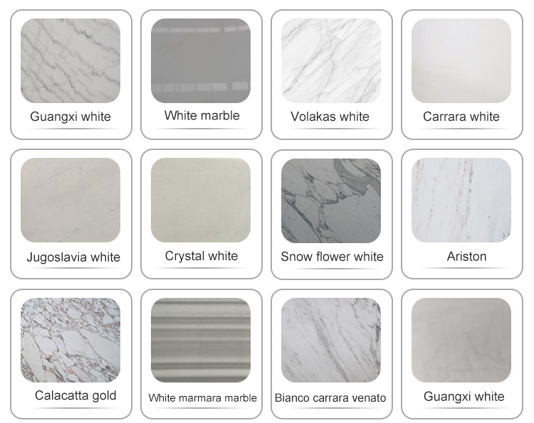 New good quality durable wood white marble tile
