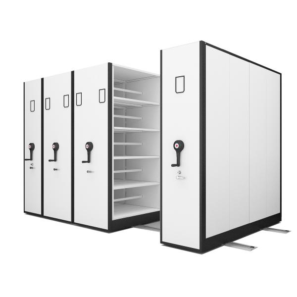 Office Archives Metal Compact Mobile Shelving High Density Storage Shelf 2300mm