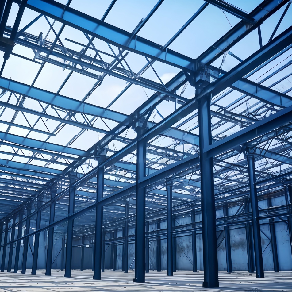 Q355B Steel Structure Warehouse Building Steel Wooden Hybrid Commercial Flat Pack Container