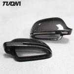 Rear View Carbon Fibre Side Door Mirror Cover For Audi Car Accessories