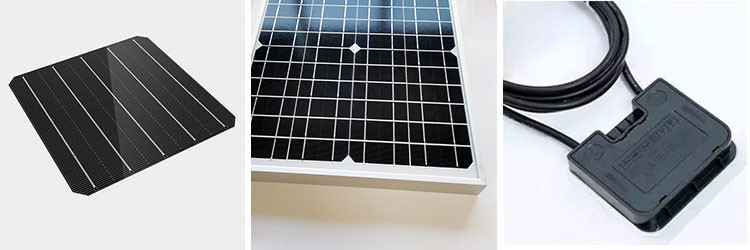 MC4 Connector Monocrystalline Silicon Solar Panels 30 Watt 36V Energy Saving