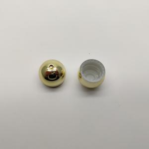 China 13MM Electroplated Ball Shape Hand Sanitizer Bottle With Screw Lock wholesale