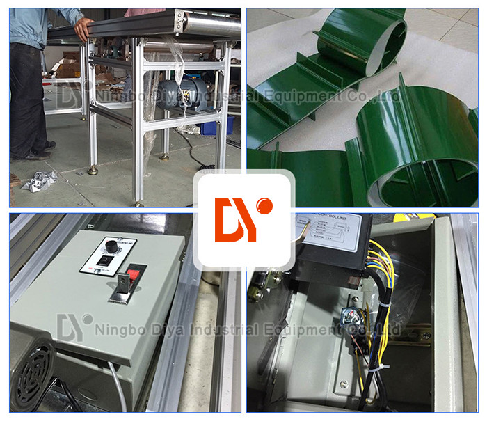 Dual Face Turning Conveyor Belt Line Automated Conveyor Systems For Material Transfer