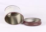 Slimming Cylinder Metal Coffee Tins , Metal Tins Box For Coffee Bar Packaging