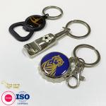 Beer Bar Key Ring Aluminum Embossing Bottle Opener Personalised Keychain