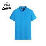 Embroidery Logo Mens Polo T Shirts Breasted Cardigan Lattice Polyester