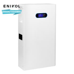 China Solar Wall Mounted LiFePo4 Battery 100ah 200ah 5kwh 10kwh Lithium Battery 48V wholesale