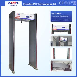China Waterproof Portable Door frame Walk Through Metal Detector , 6 Zones Archway Detector Door wholesale