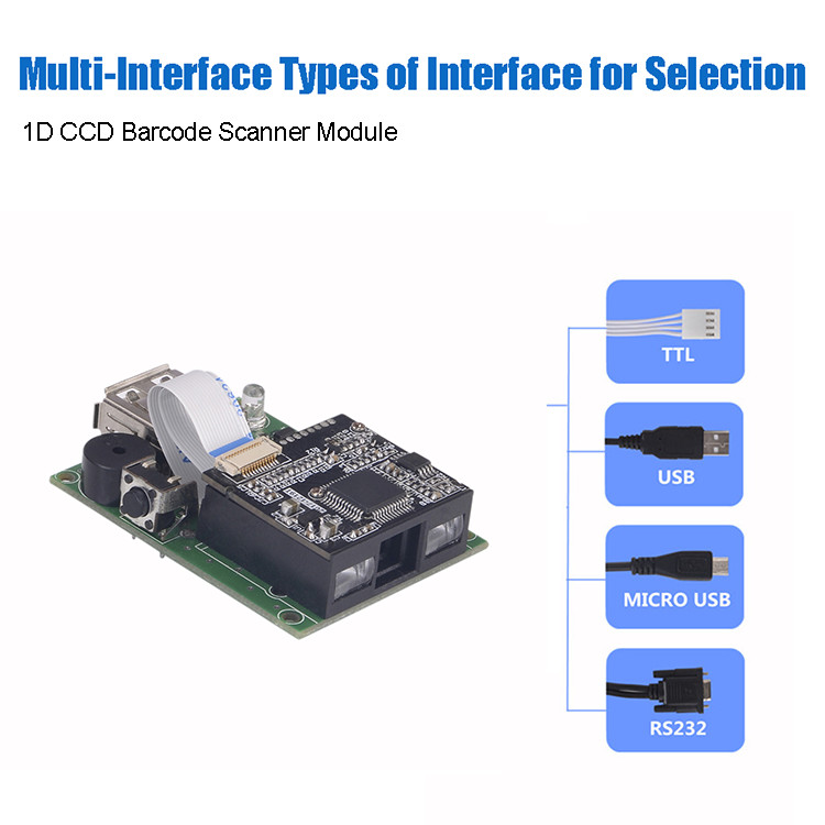 1D Barcode Scanner Module CCD Linear Sensor Reader Scan Engine M500C