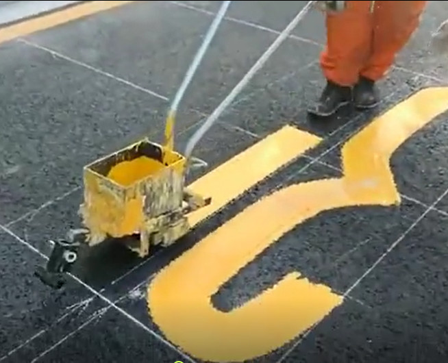 0% 10% Glass Beads Powder Thermoplastic Road Marking Paint