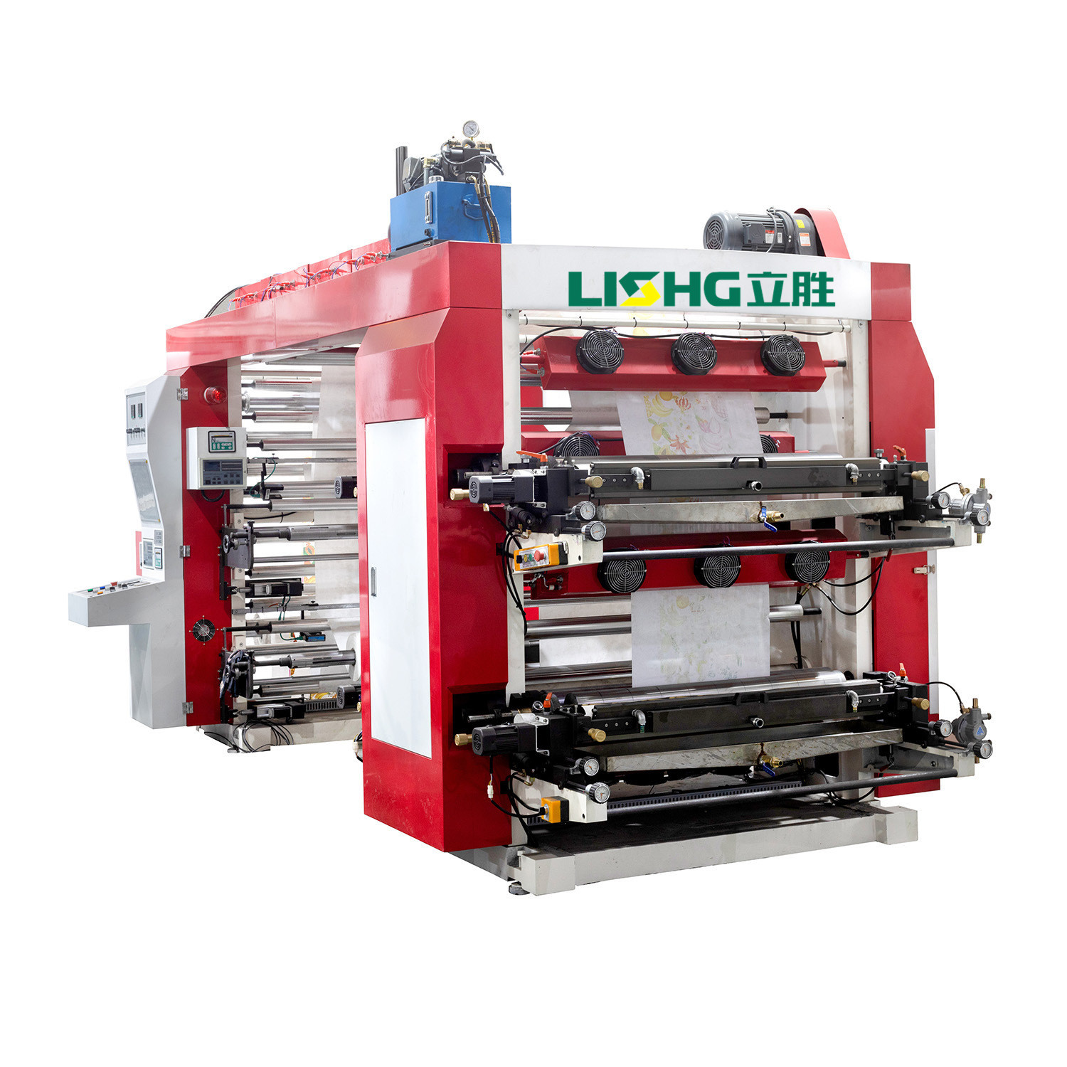 4color Stack Type Double Side Printing Flexographic Printing Machine