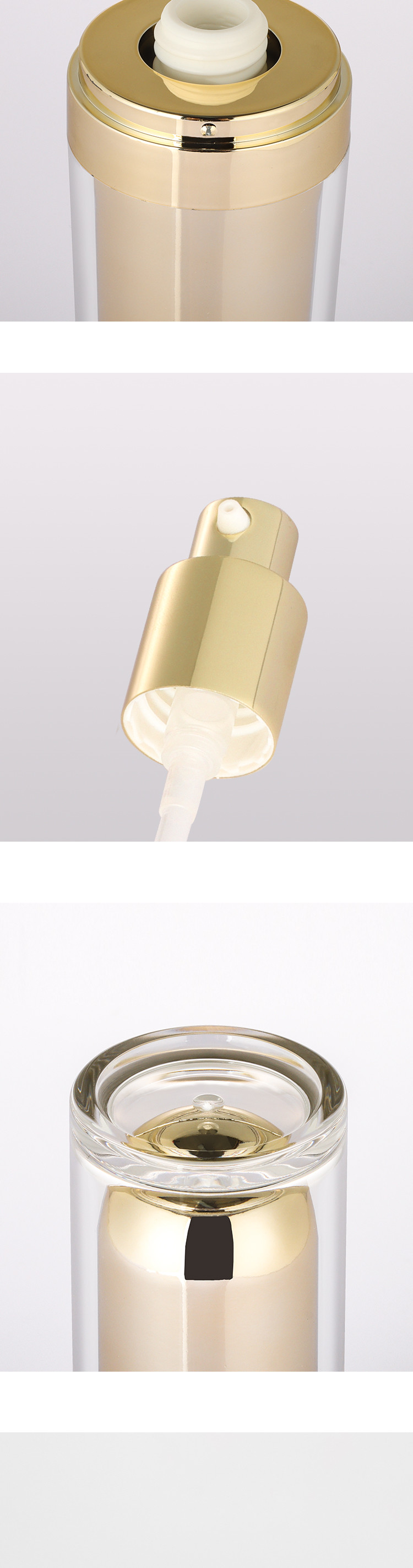 30ml 50ml 100ml 120ml plastic acrylic beauty makeup cosmetic lotion bottle 50g luxury cream containers skincare set