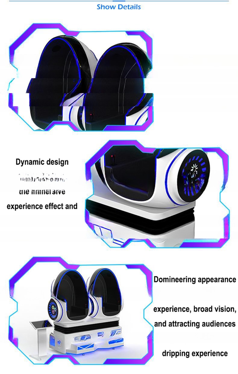 Dreamland vr simulator 9d vr 360 chair virtual reality 9d vr egg chair for sale