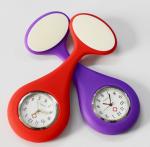 Unisex Silicone Sports Watch Analog Dial Display Silicone Gel Nurses Fob Watch